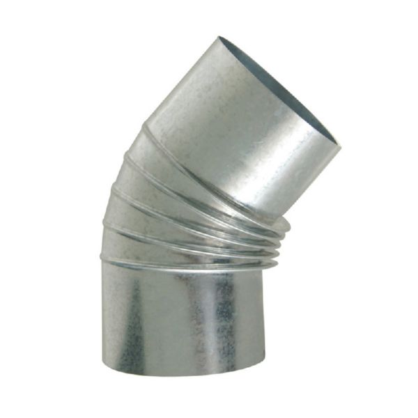 CODO GALVANIZADO RIZADO 100mm 45º