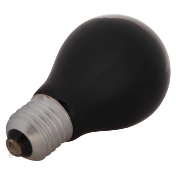 LAMPARA STANDAR LUZ NEGRA 60W E27